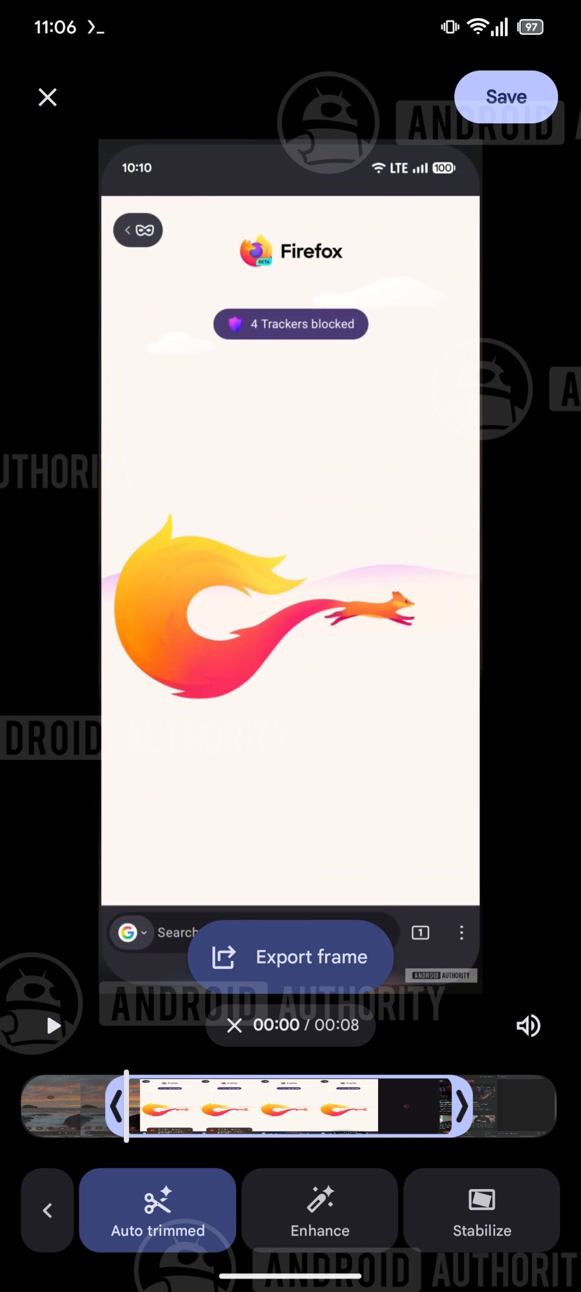 Google Foto v7.83 - Strumento Auto Trimmed AA