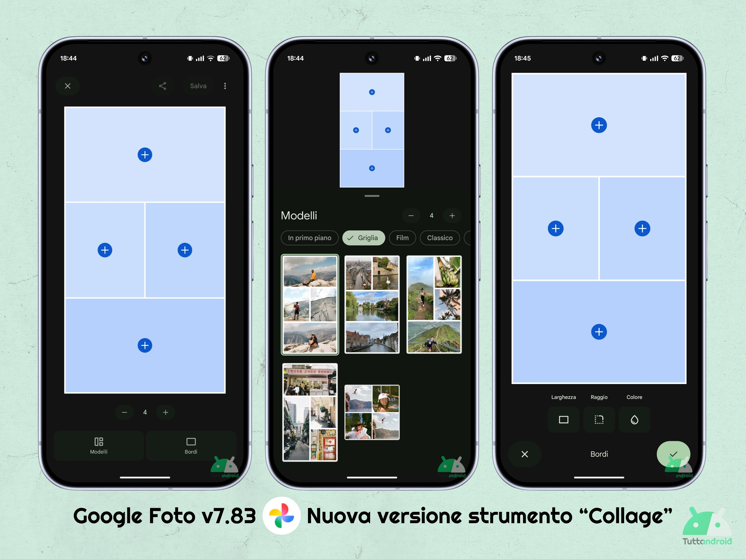 Google Foto v7.83 - nuova versione Collage