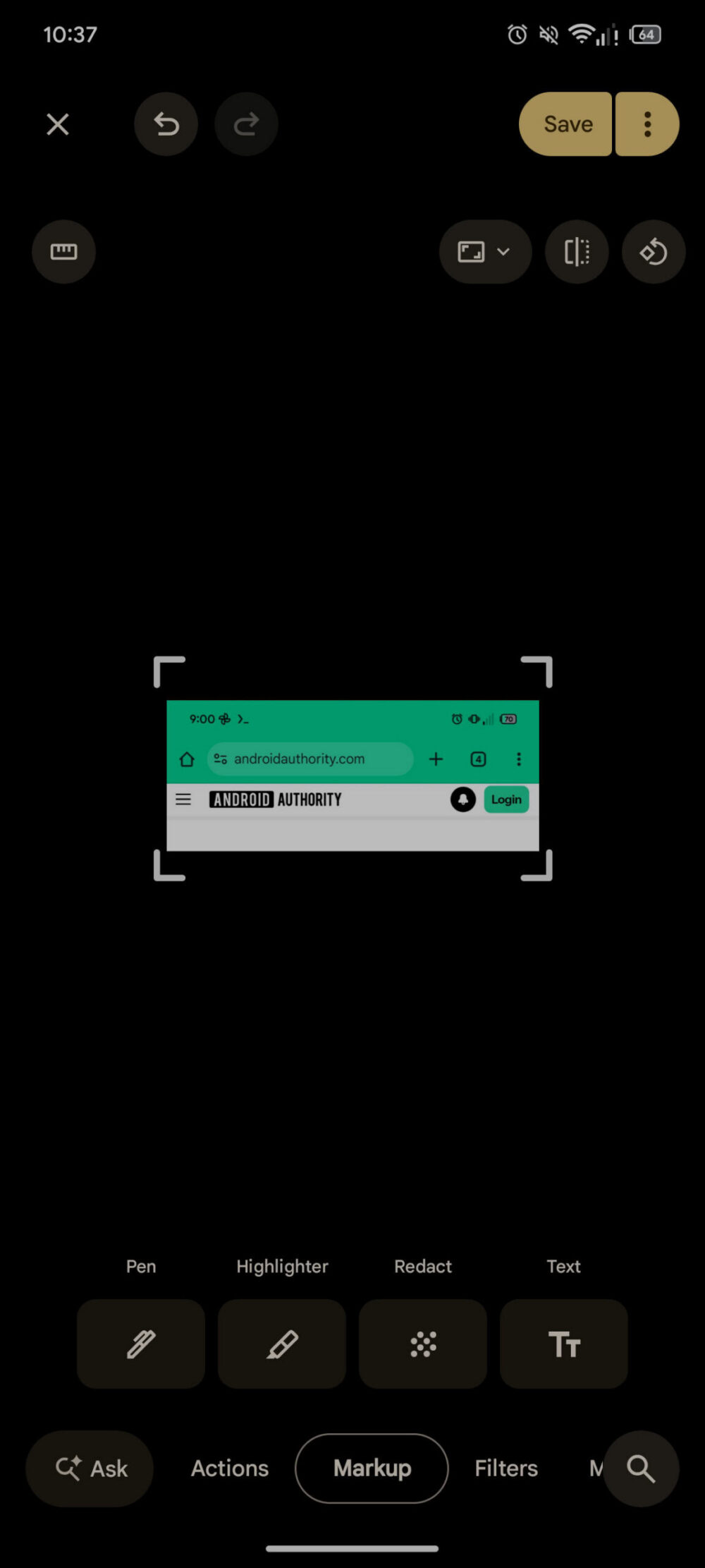 Google Foto v7.85 - nuovo strumento Redact AA