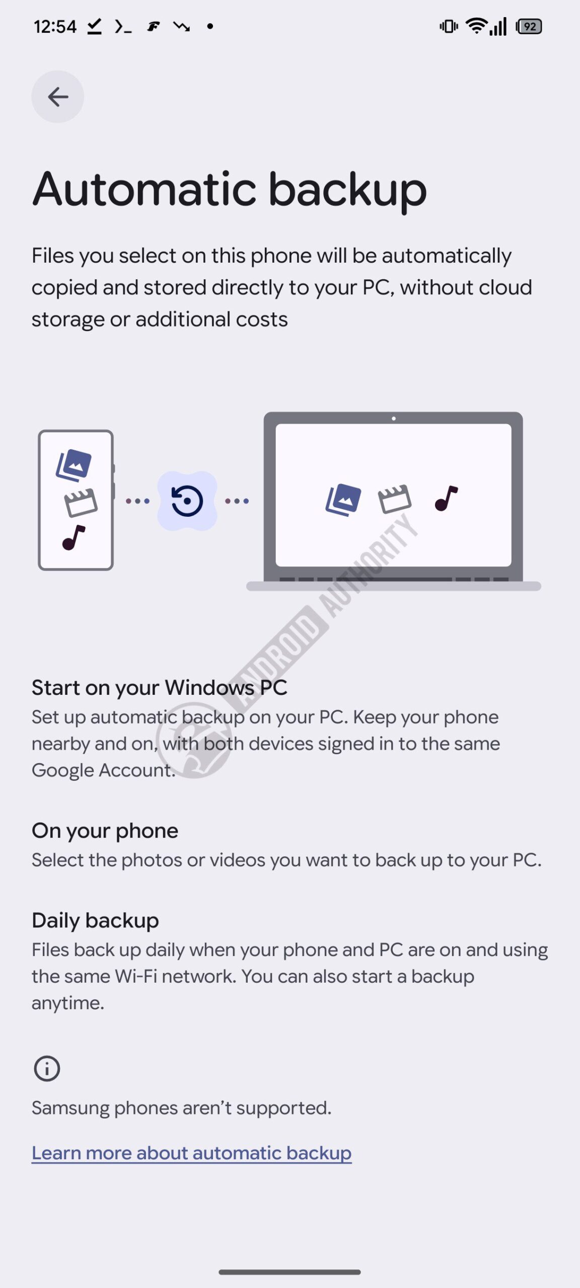 Google Play Services v26.26.33 - Funzione Backup Automatico