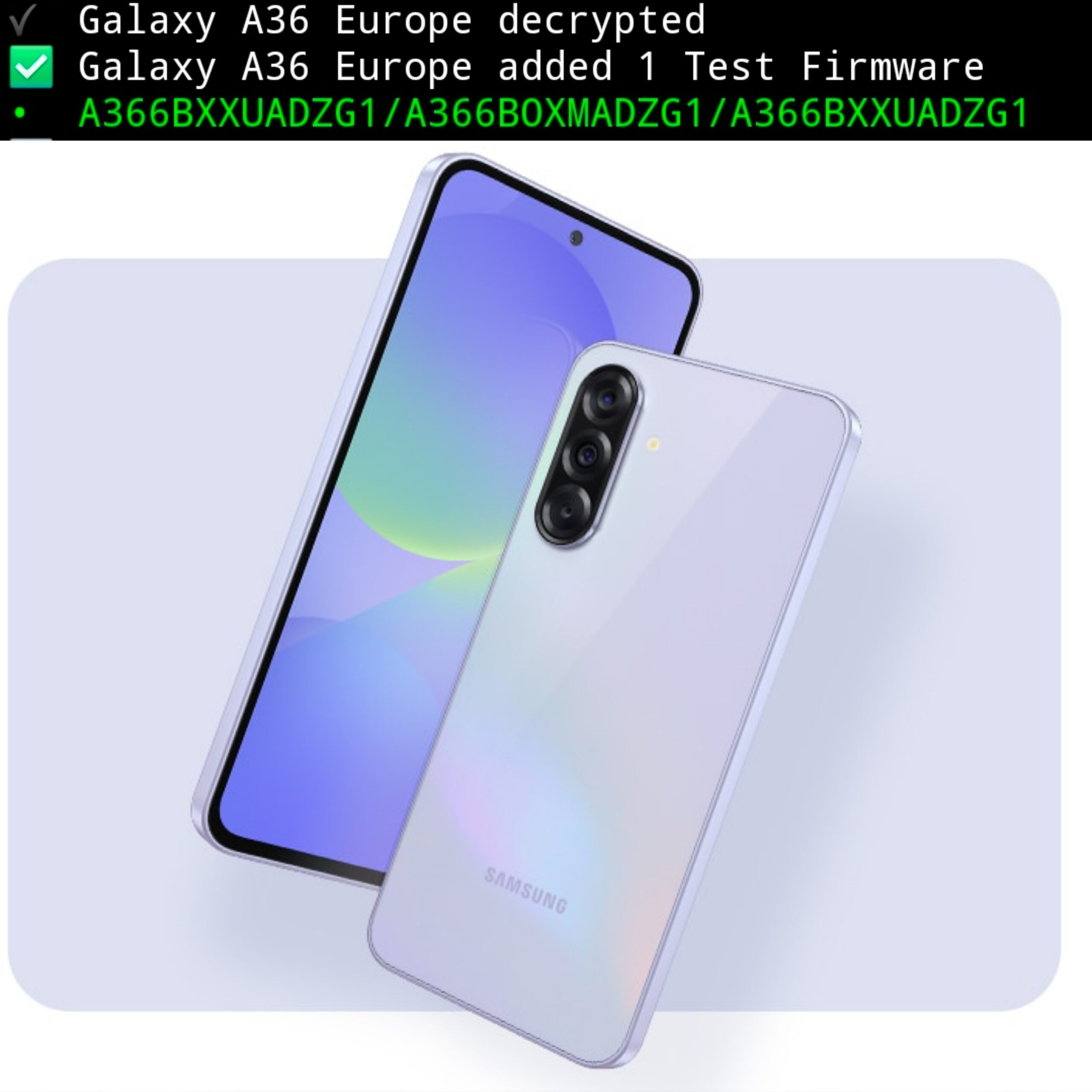 Samsung Galaxy A36 5G build interna One UI 9