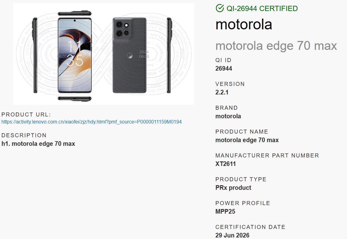 Motorola 70 Edge Max