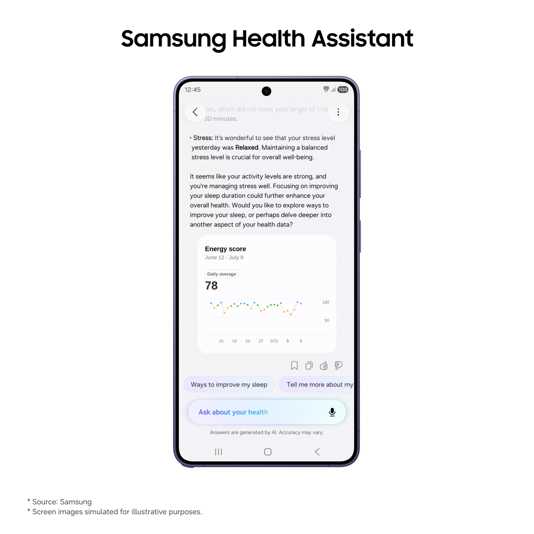Samsung Health Assistant Beta