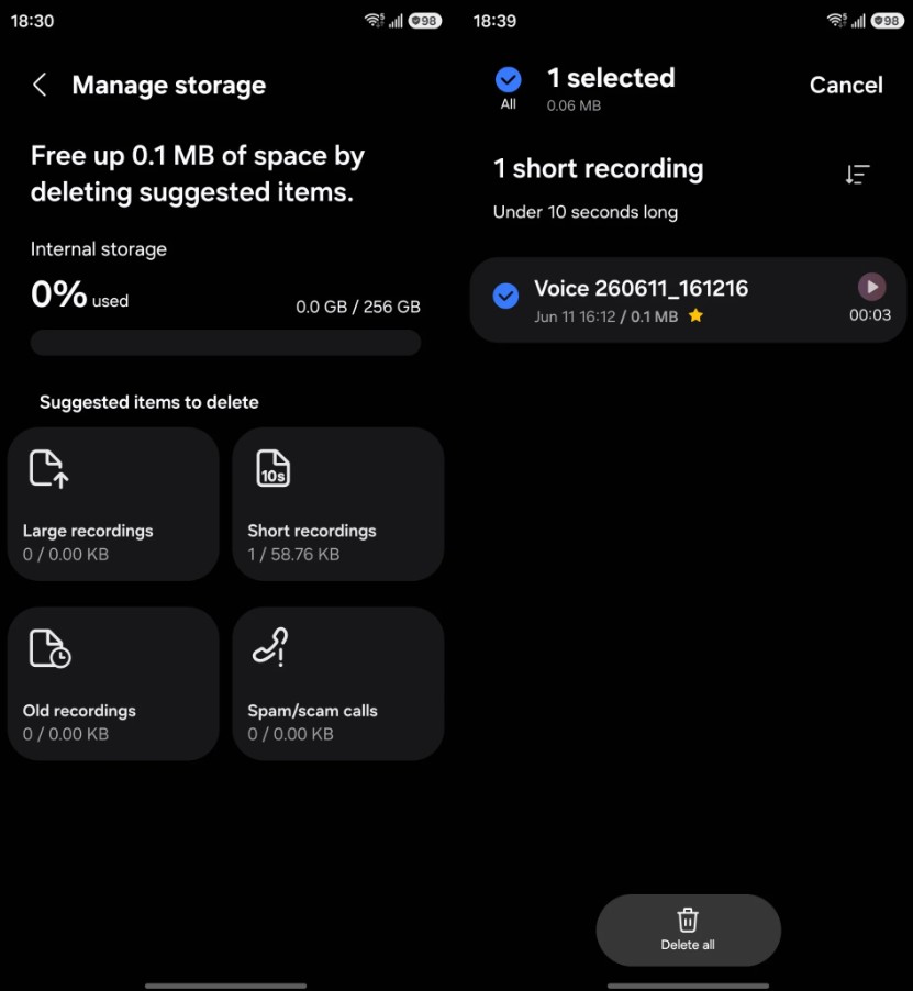 Samsung Registratore vocale