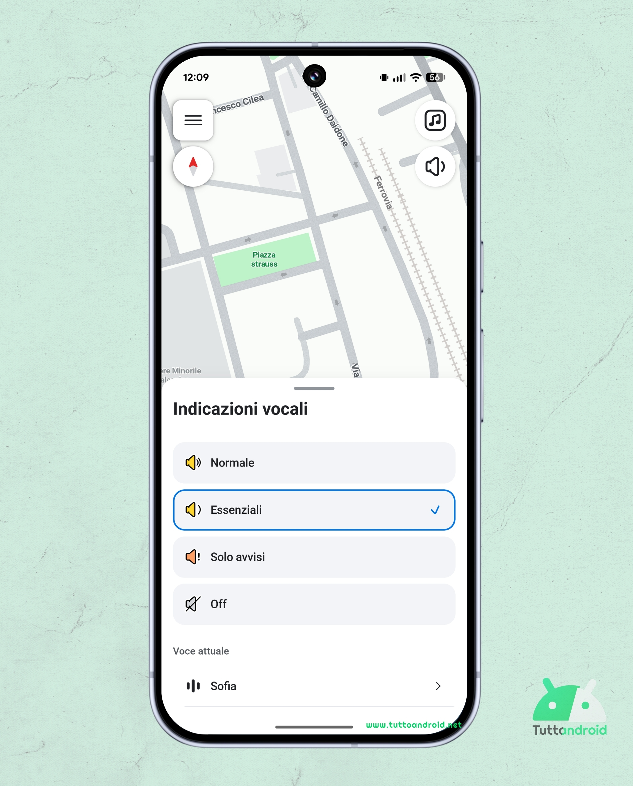 Waze - Indicazioni vocali "Essenziali"