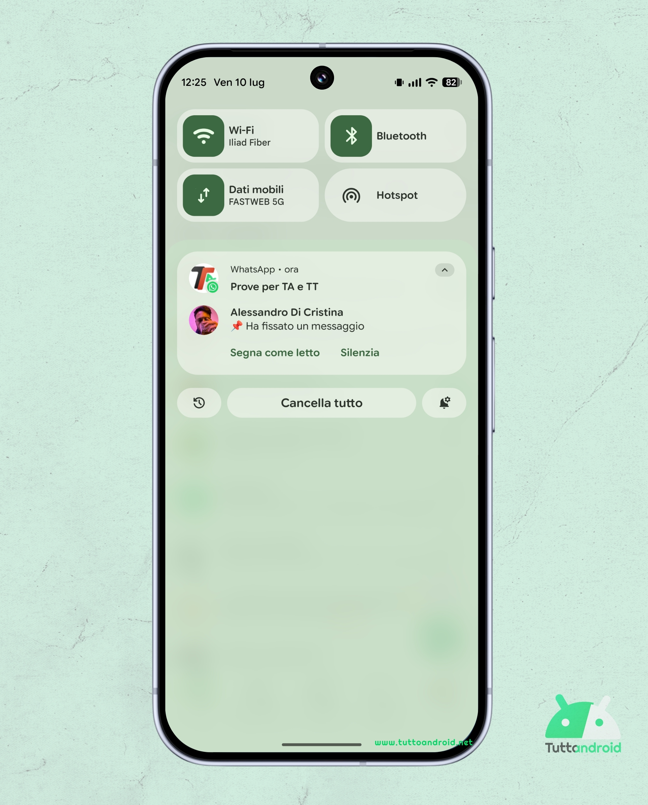 WhatsApp Beta v2.26.7.5 - Notifiche messaggi fissati tta