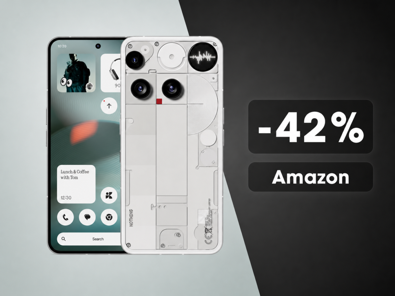 Nothing Phone (3) al minimo storico su Amazon: la variante top crolla del 42%