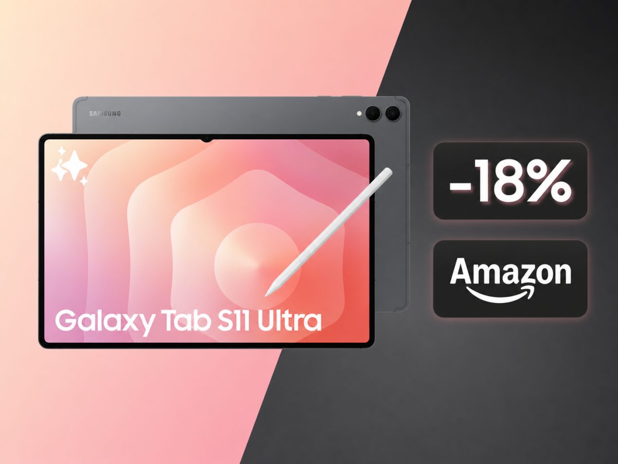 Samsung Galaxy Tab S11 Ultra crolla a 1.099€ su Amazon: 240€ di sconto sul tablet più potente di Samsung