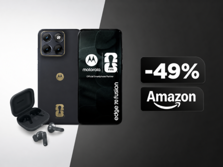 Il bundle Motorola per i Mondiali 2026 crolla del 49% su Amazon: 5200 nit e auricolari ANC a 281€