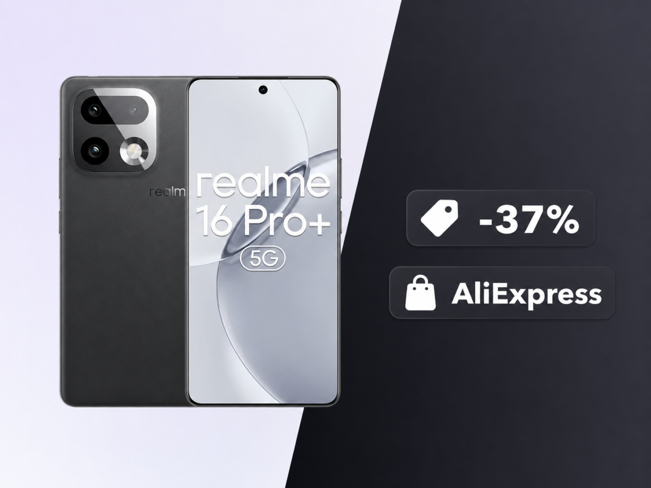 realme 16 Pro+ crolla a 333€ su AliExpress: 200 MP, 7000 mAh e oltre il 37% di sconto