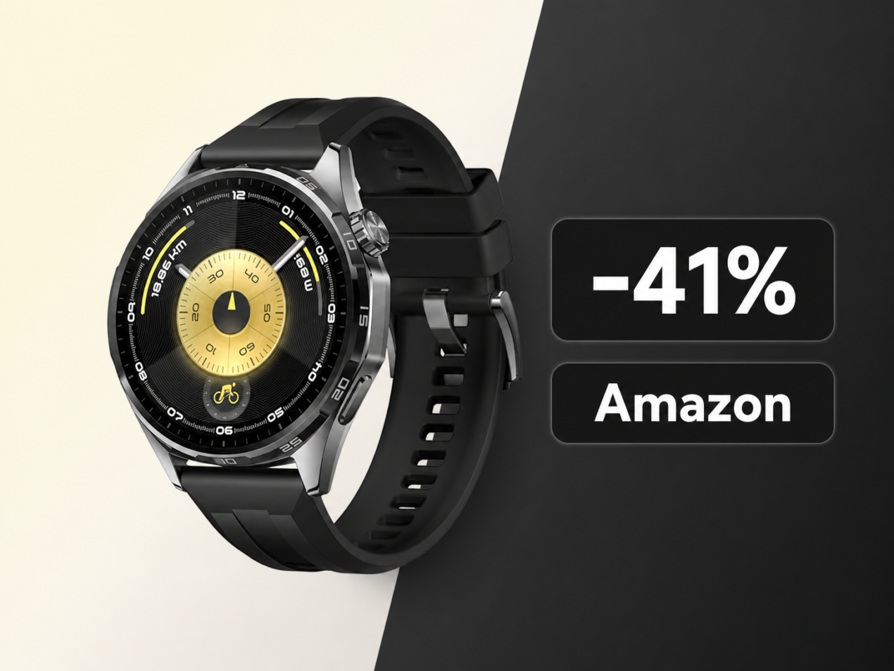 Huawei Watch GT 6 al minimo storico su Amazon: vetro zaffiro e 21 giorni di autonomia a soli 147€