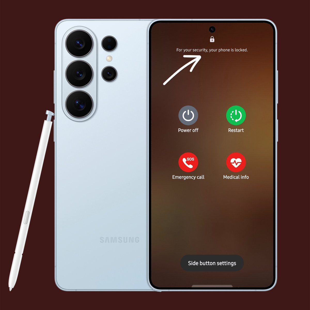 one ui 9 messaggio modalità blocco