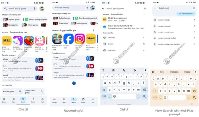play store barra ricerca