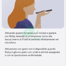 Attivazione con gesto Bixby