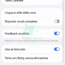 Attivazione con gesto Bixby