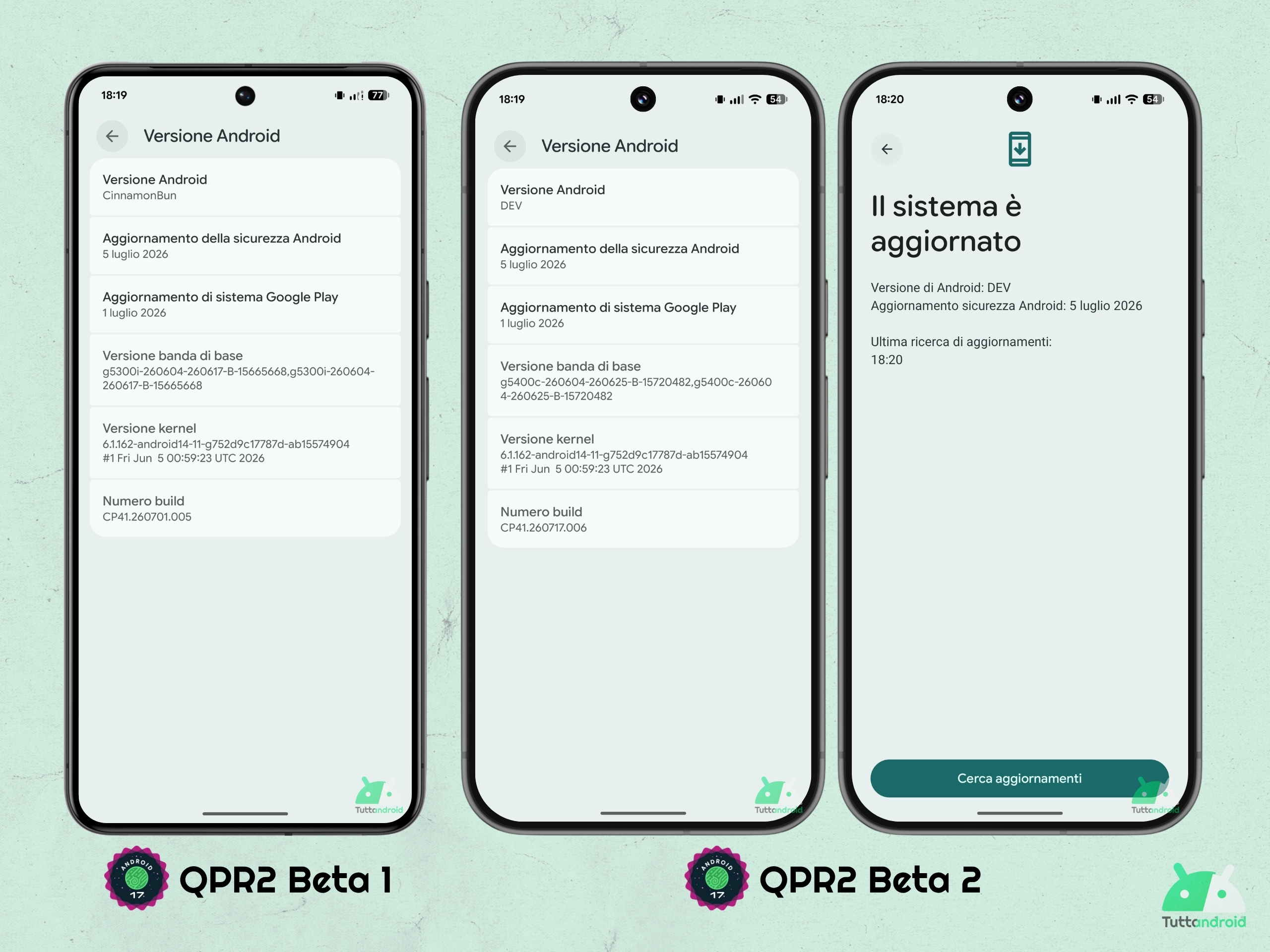 Android 17 QPR2 - Beta 2 - Dettagli della build