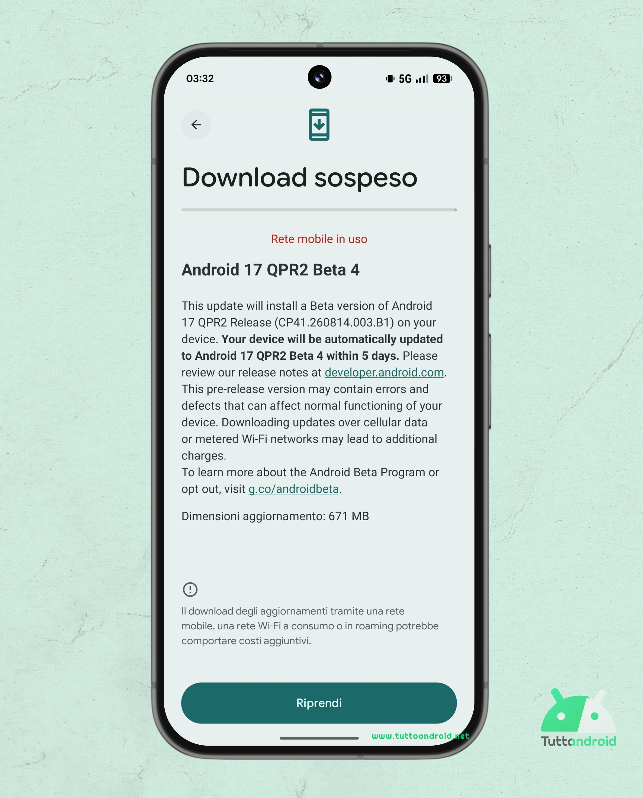 Android 17 QPR2 - Beta 4 - Google Pixel 9 Pro XL