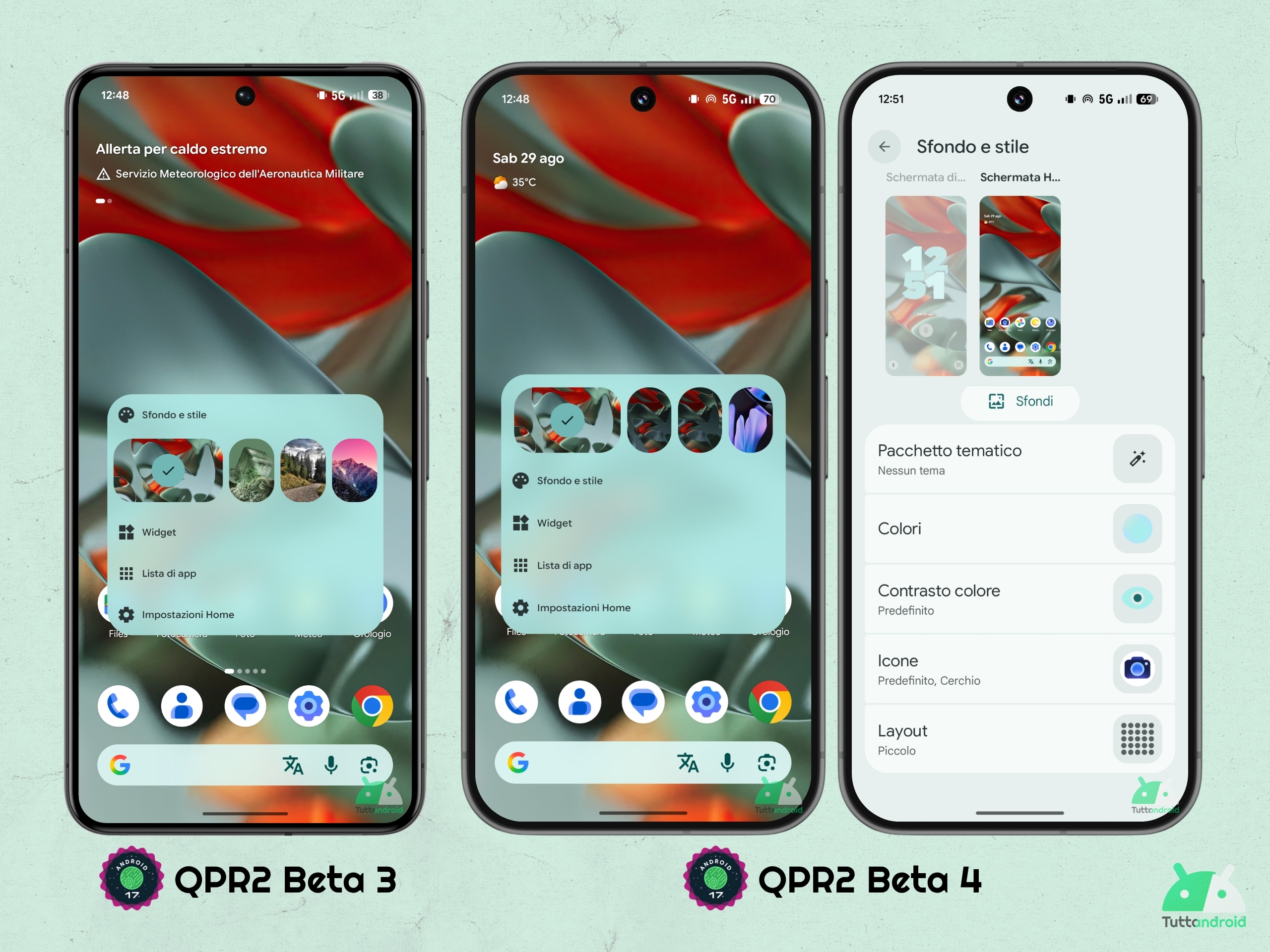 Android 17 QPR2 - Beta 4 - Sfondo e stile - Novità