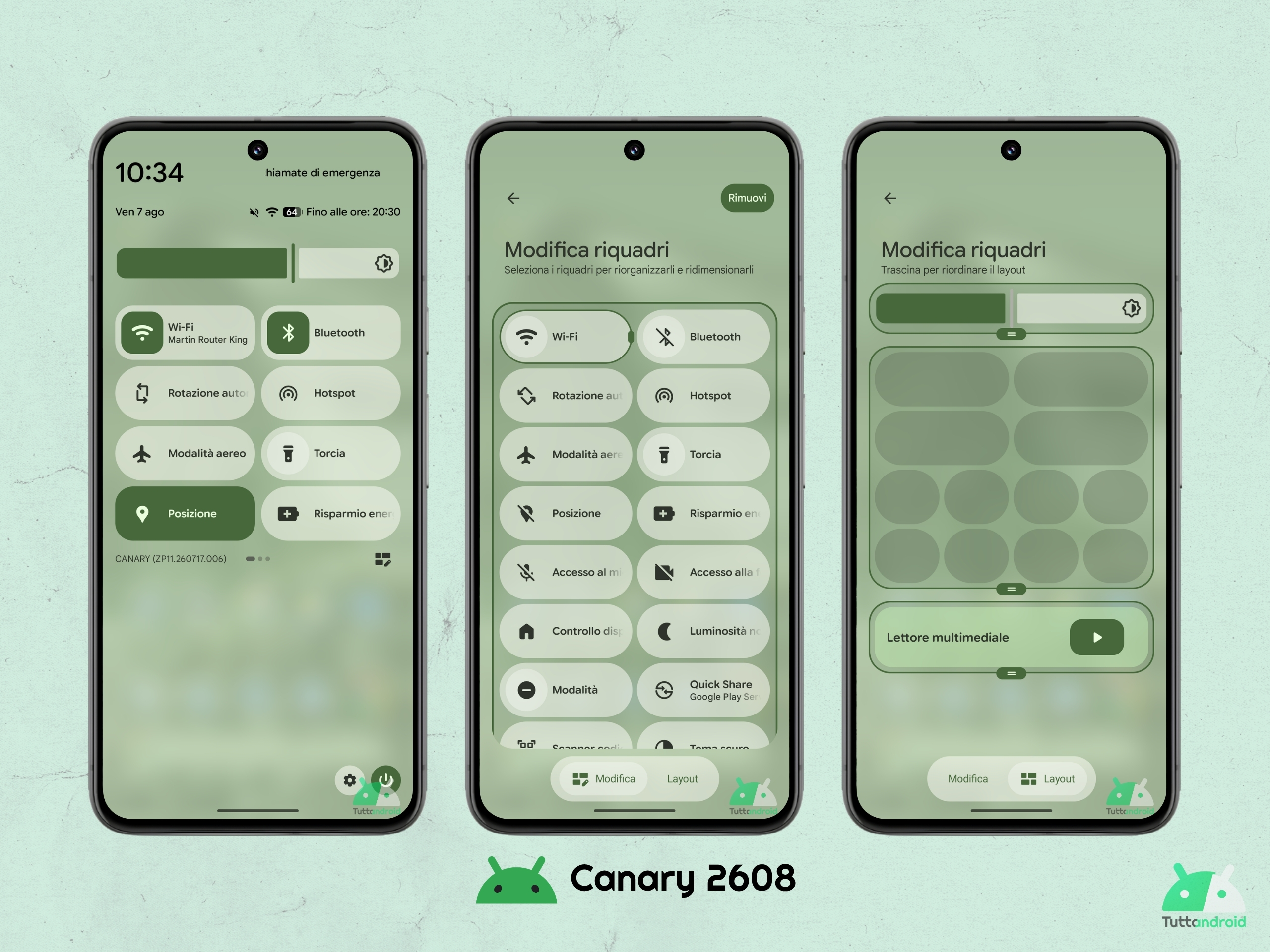 Android CANARY 2608 - Quick Settings