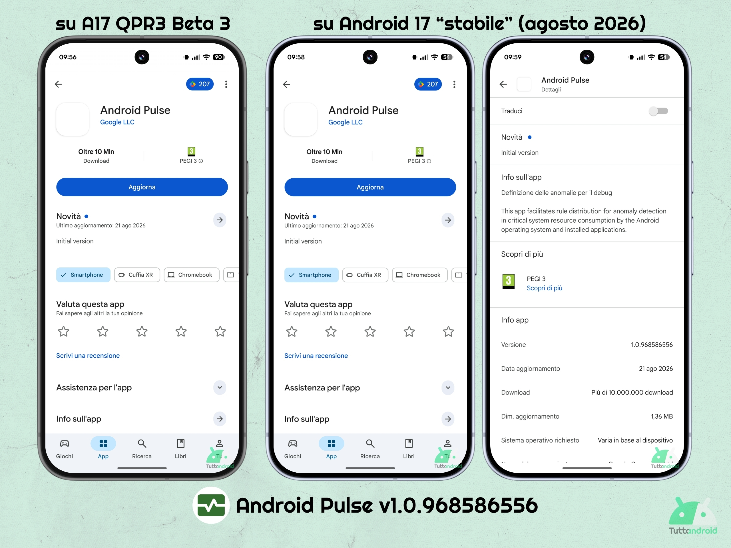 Android Pulse v1.0.968586556 rollout via Google Play Store