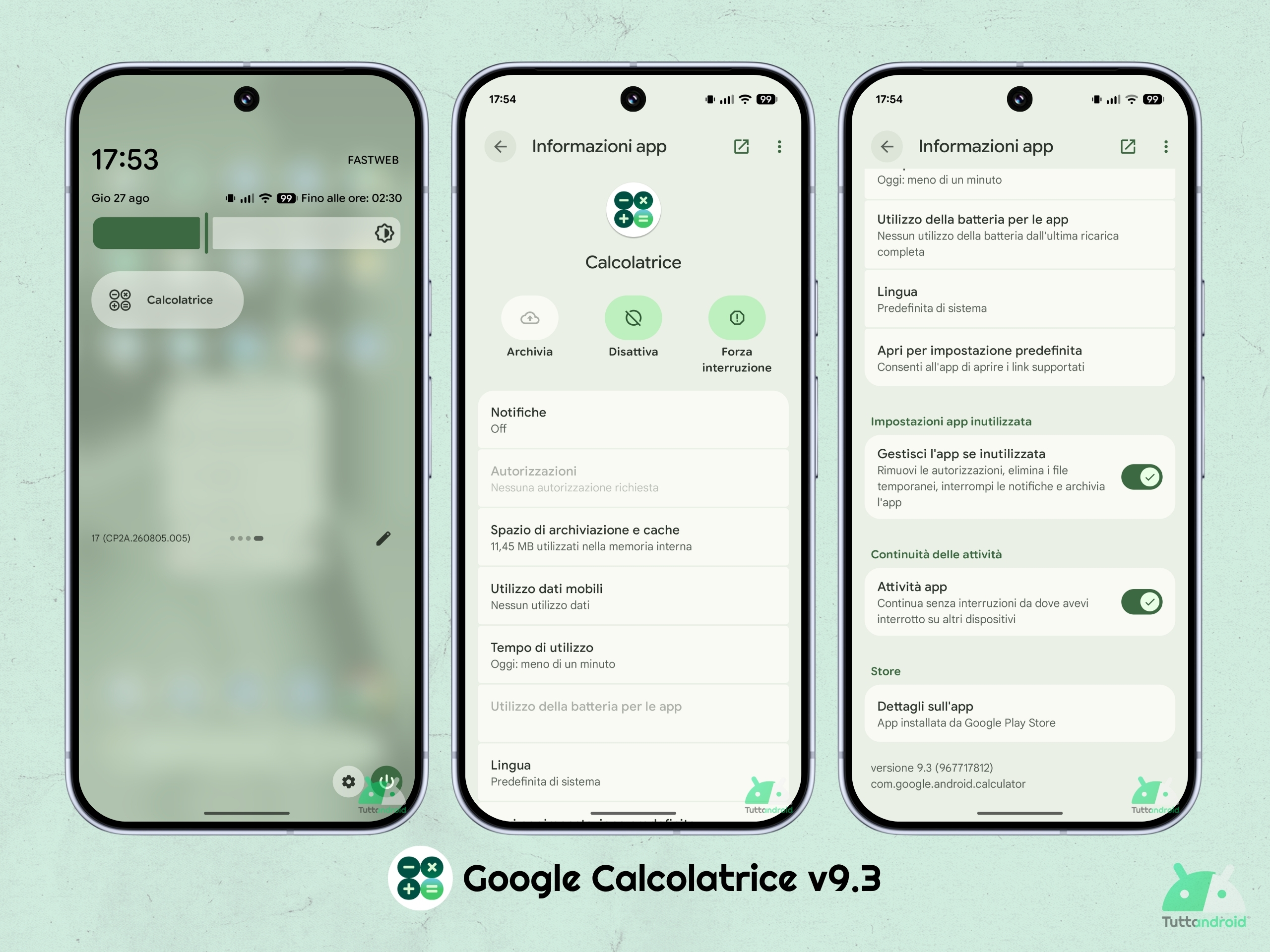 Google Calcolatrice v9.3 - Nuova icona