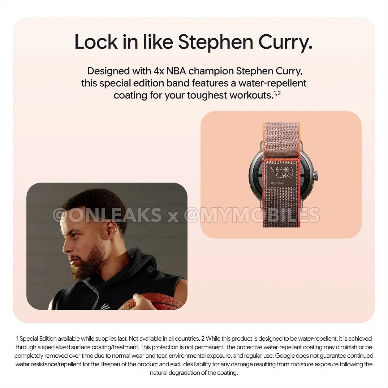 Google Pixel Watch 5 - Stephen Curry Special Edition - MyMobiles e OnLeaks