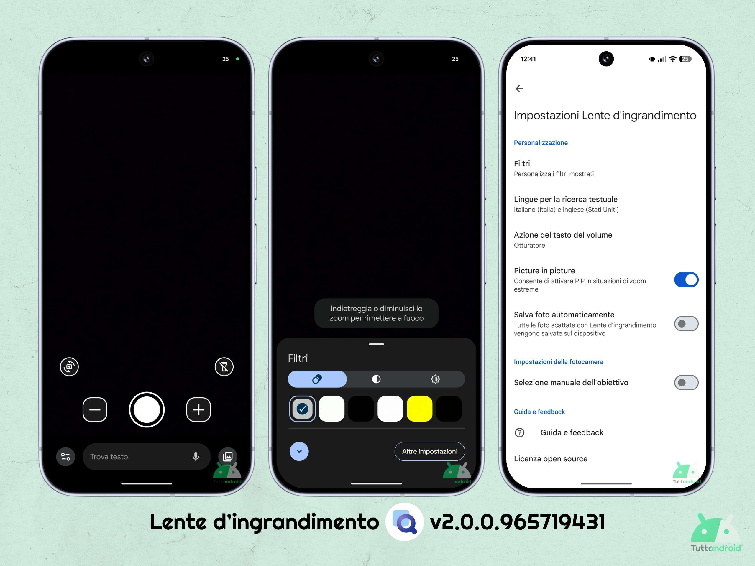 Lente d'ingrandimento v2.0.0.965719431 - app invariata
