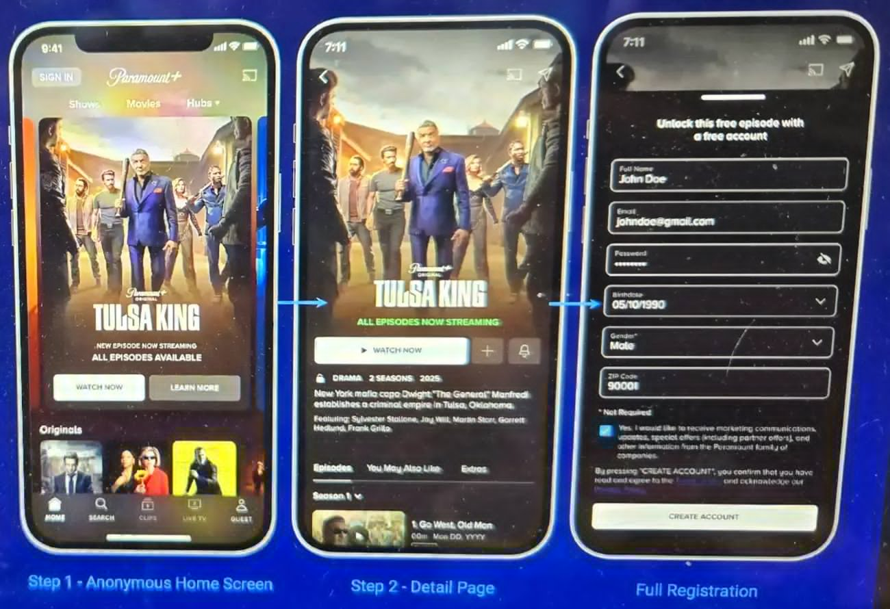 test episodi gratuiti su Paramount+ per Android