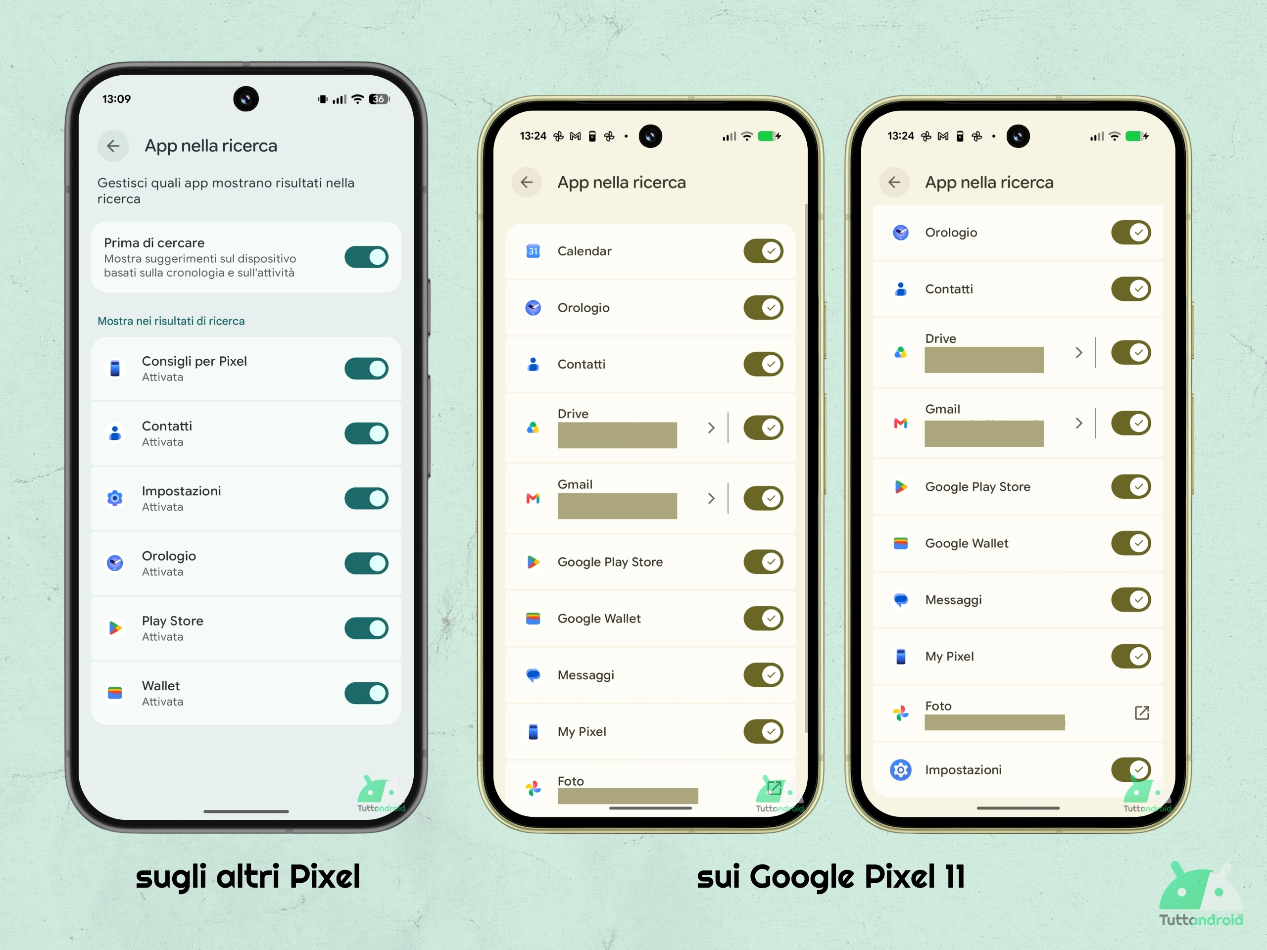 Pixel Launcher - Impostazioni - App nella ricerca Google Pixel 11