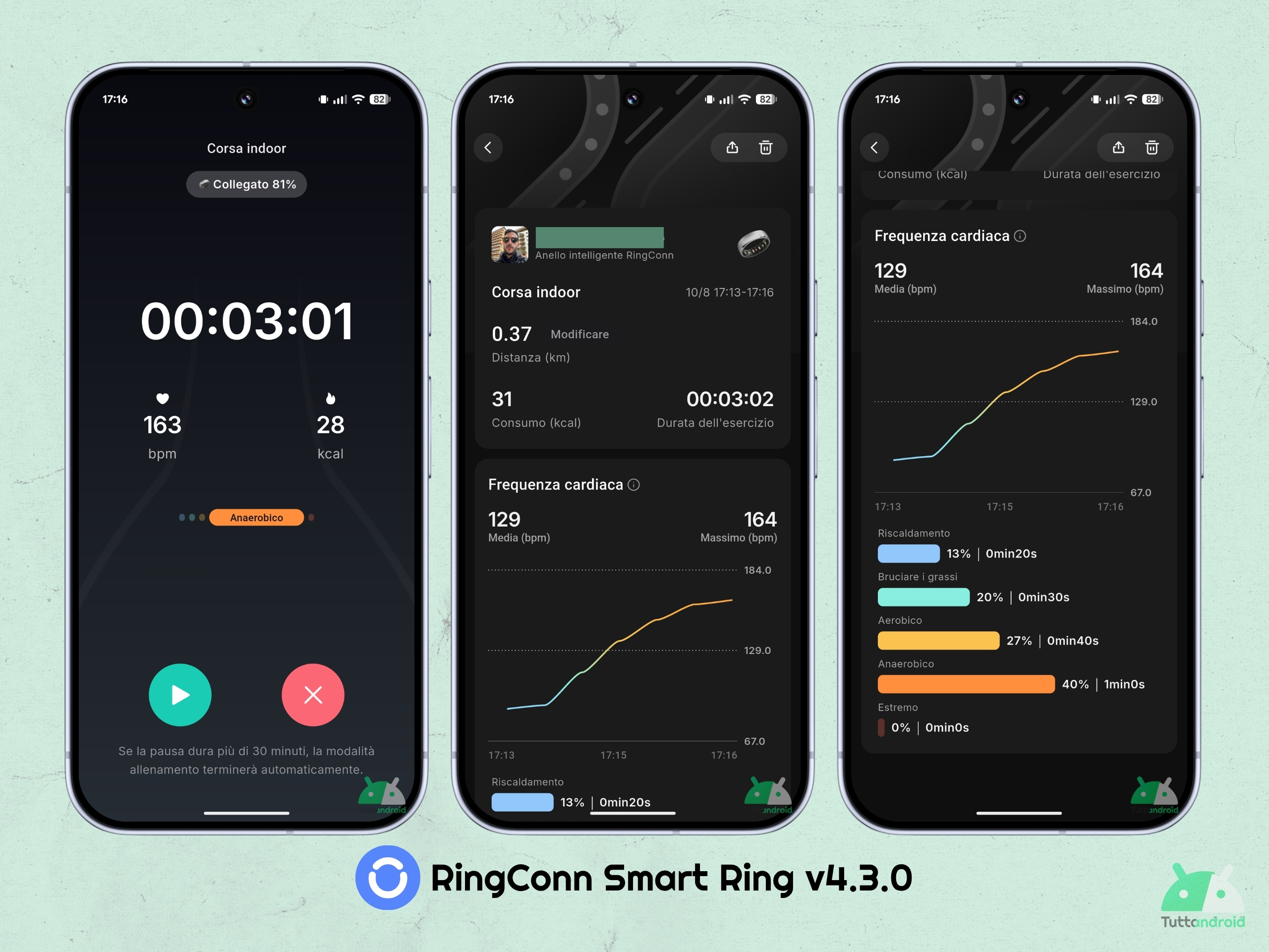 RingConn Smart Ring v4.3.0 - Novità riepilogo allenamento