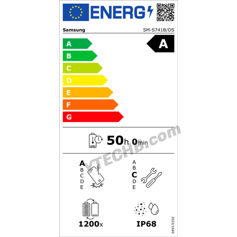 leak etichetta energetica Samsung Galaxy S26 FE