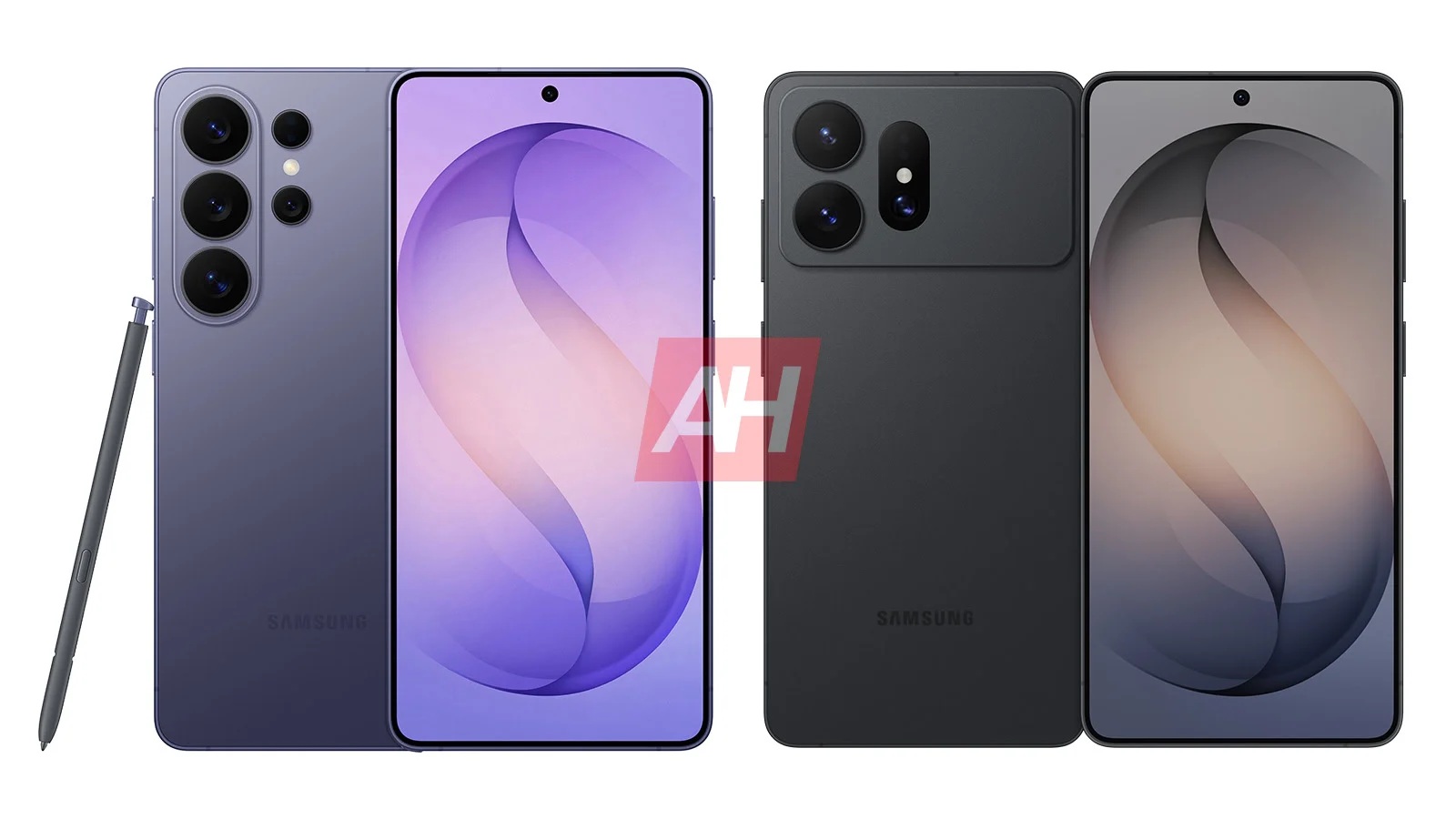 Samsung Galaxy S27 Ultra vs Galaxy S26 Ultra - render by OnLeaks AH