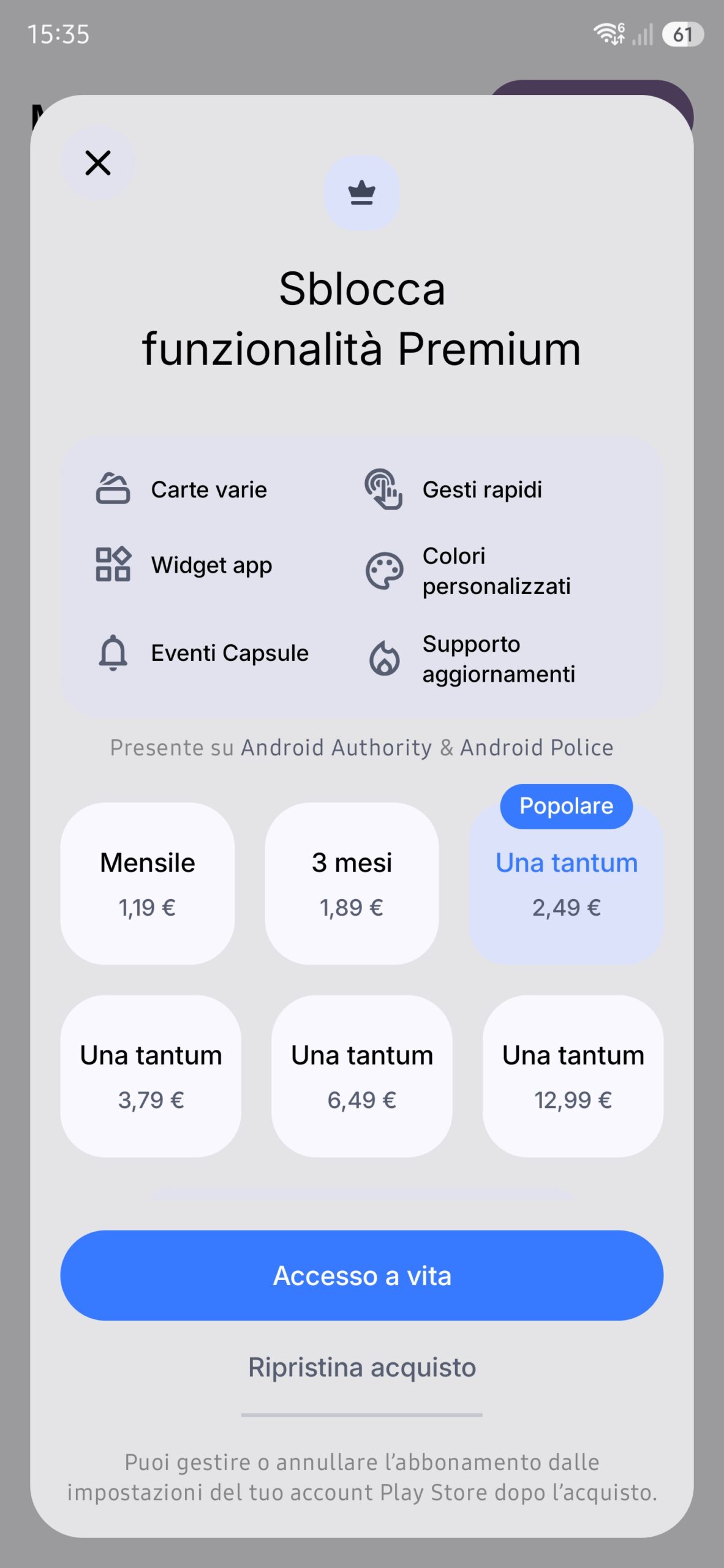 Material Capsule versione Pro