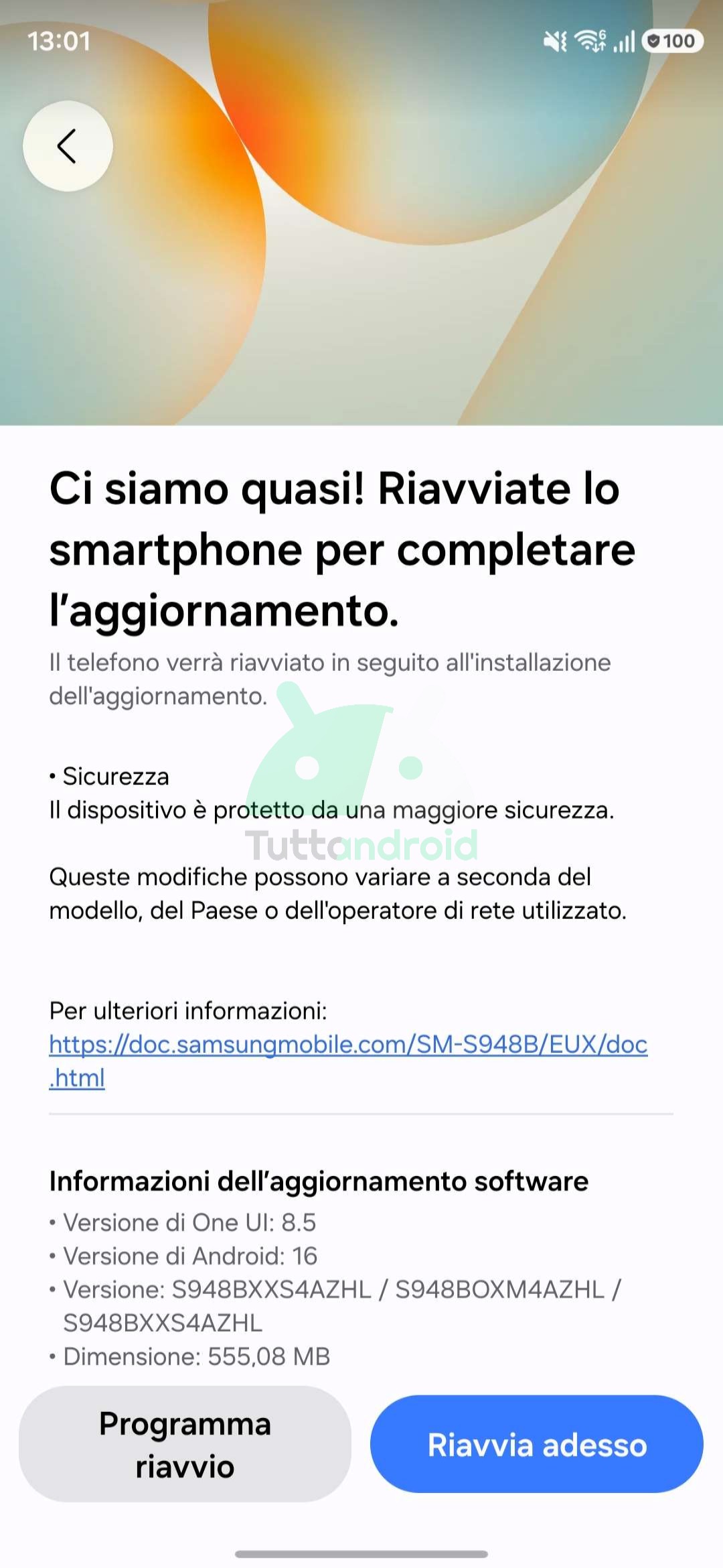 aggiornamento Samsung Galaxy S26 Ultra con patch di agosto 2026