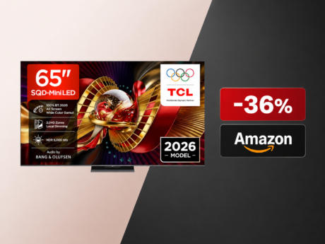 TCL 65C8L crolla di prezzo su Amazon: il Mini LED da 5.000 nit non è mai costato così poco
