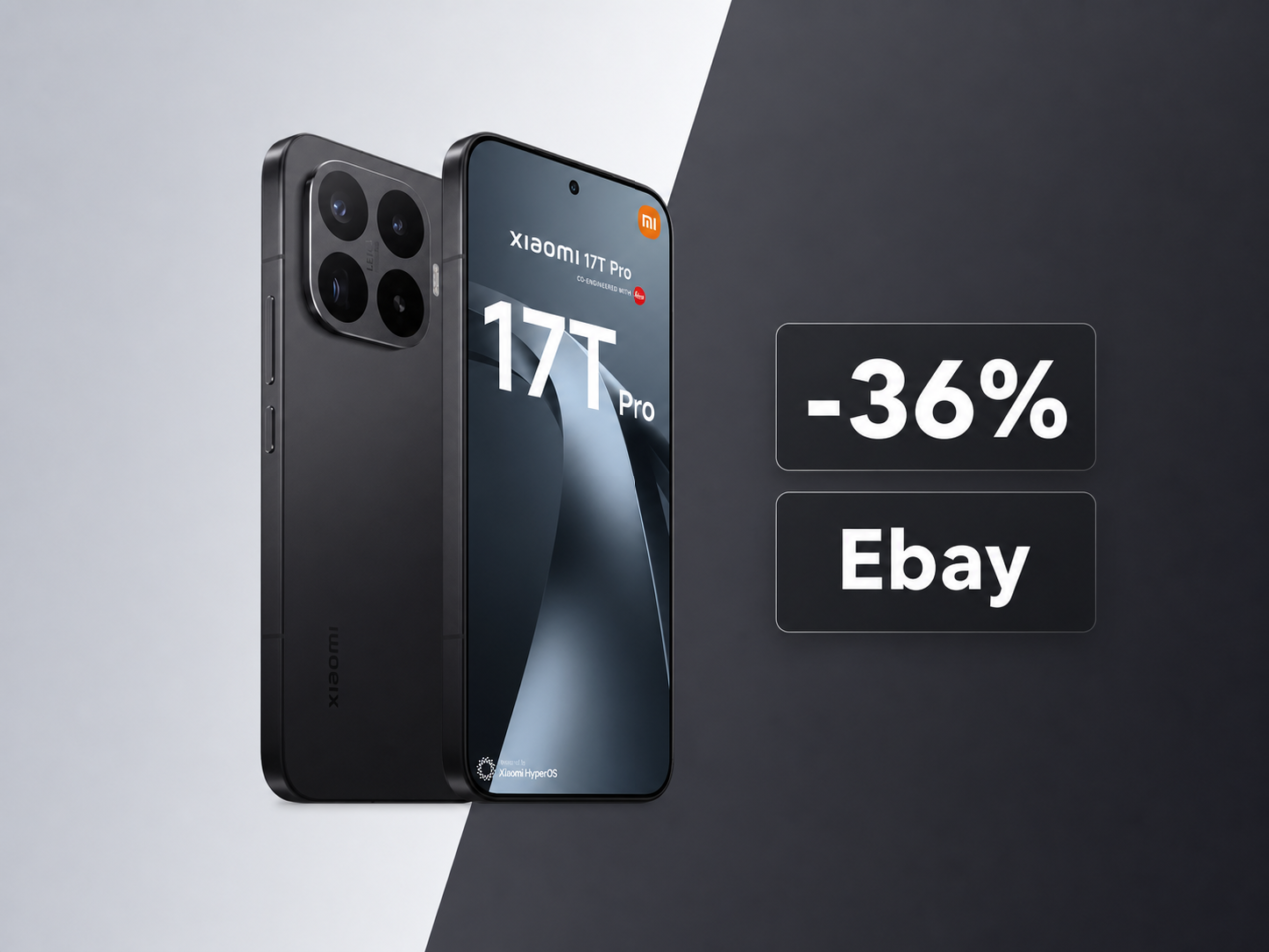 Xiaomi 17T Pro a 636€ su eBay: sconto di 362€ per il flagship con chip a 3nm e batteria da 7000 mAh