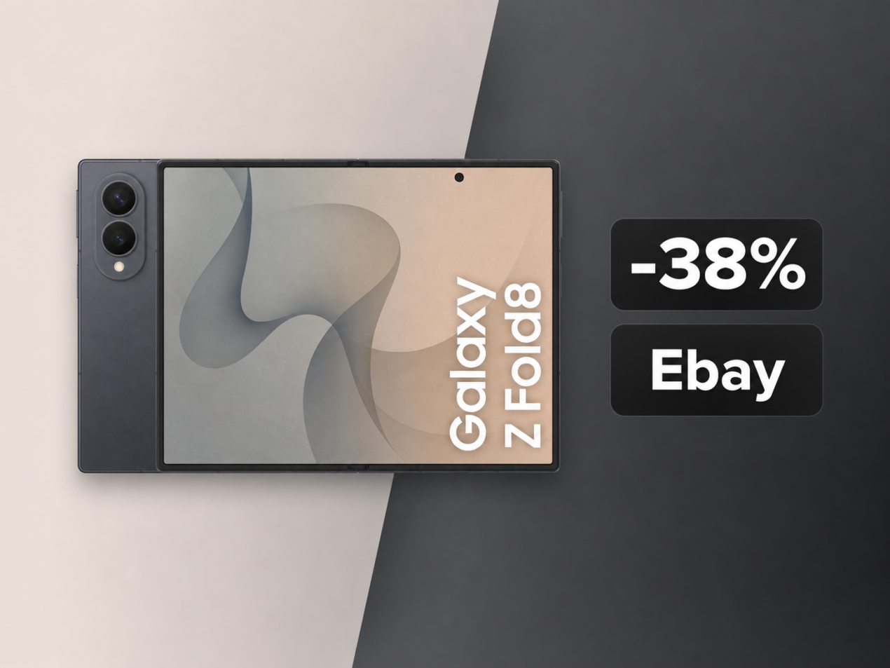 Samsung Galaxy Z Fold 8 su eBay a 1.435,30€: sconto di quasi 900€ sul listino
