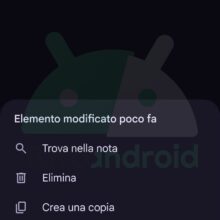 Google Keep per Android introduce finalmente Trova nella nota