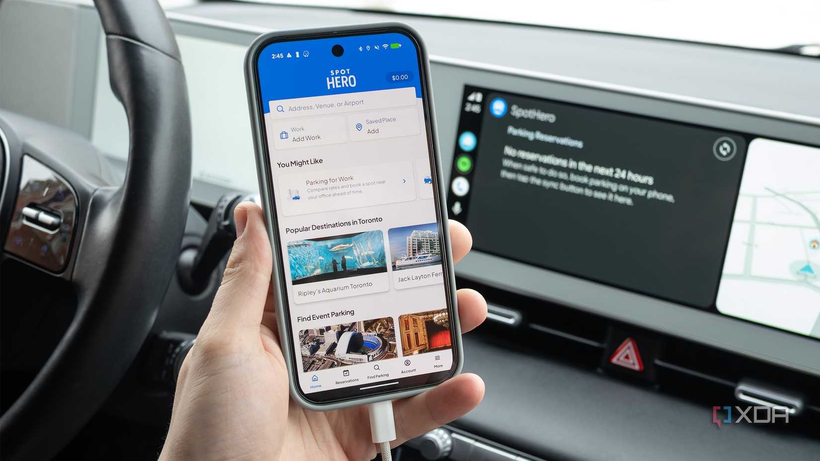 spothero android auto