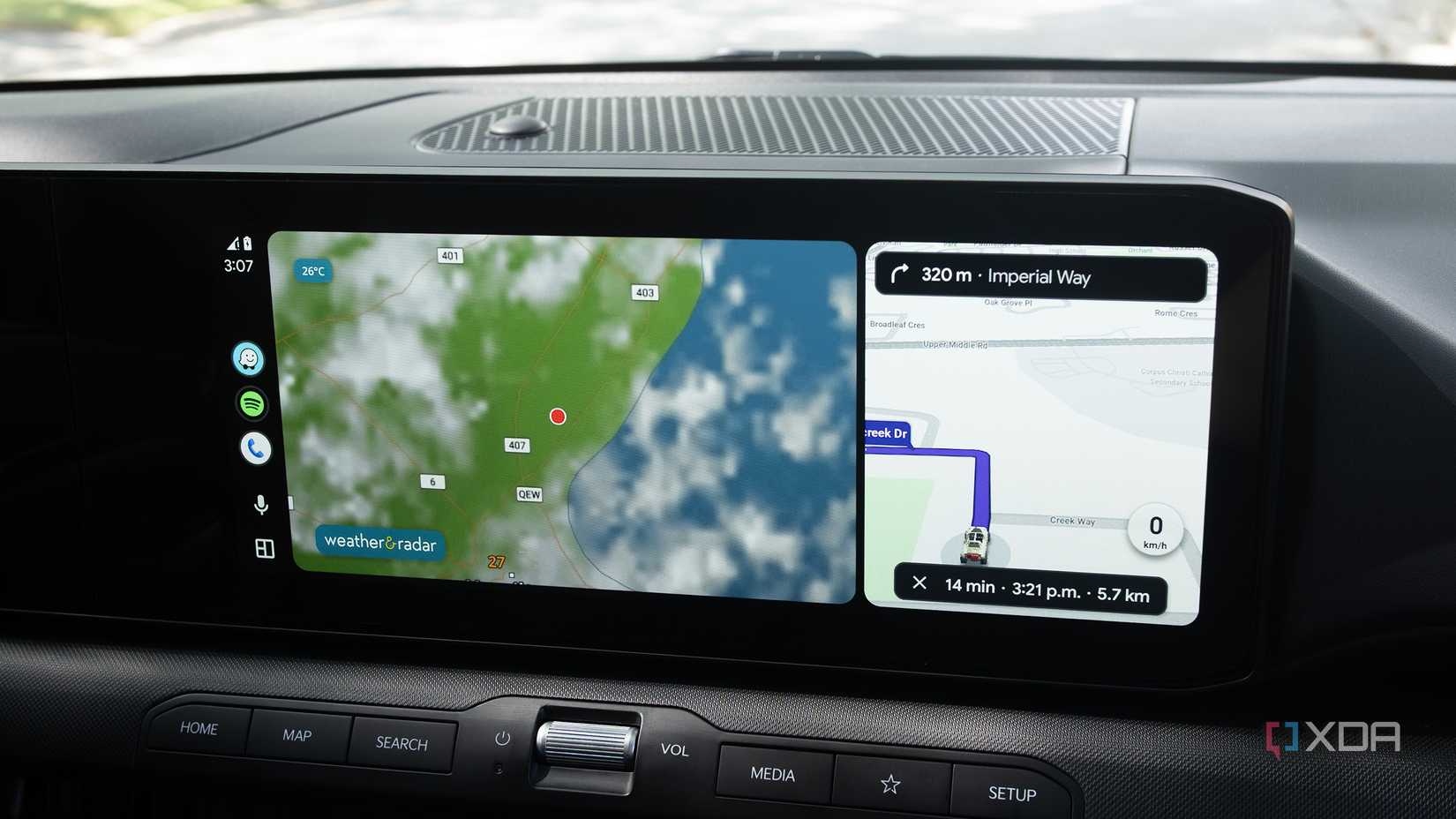 weather radar android auto