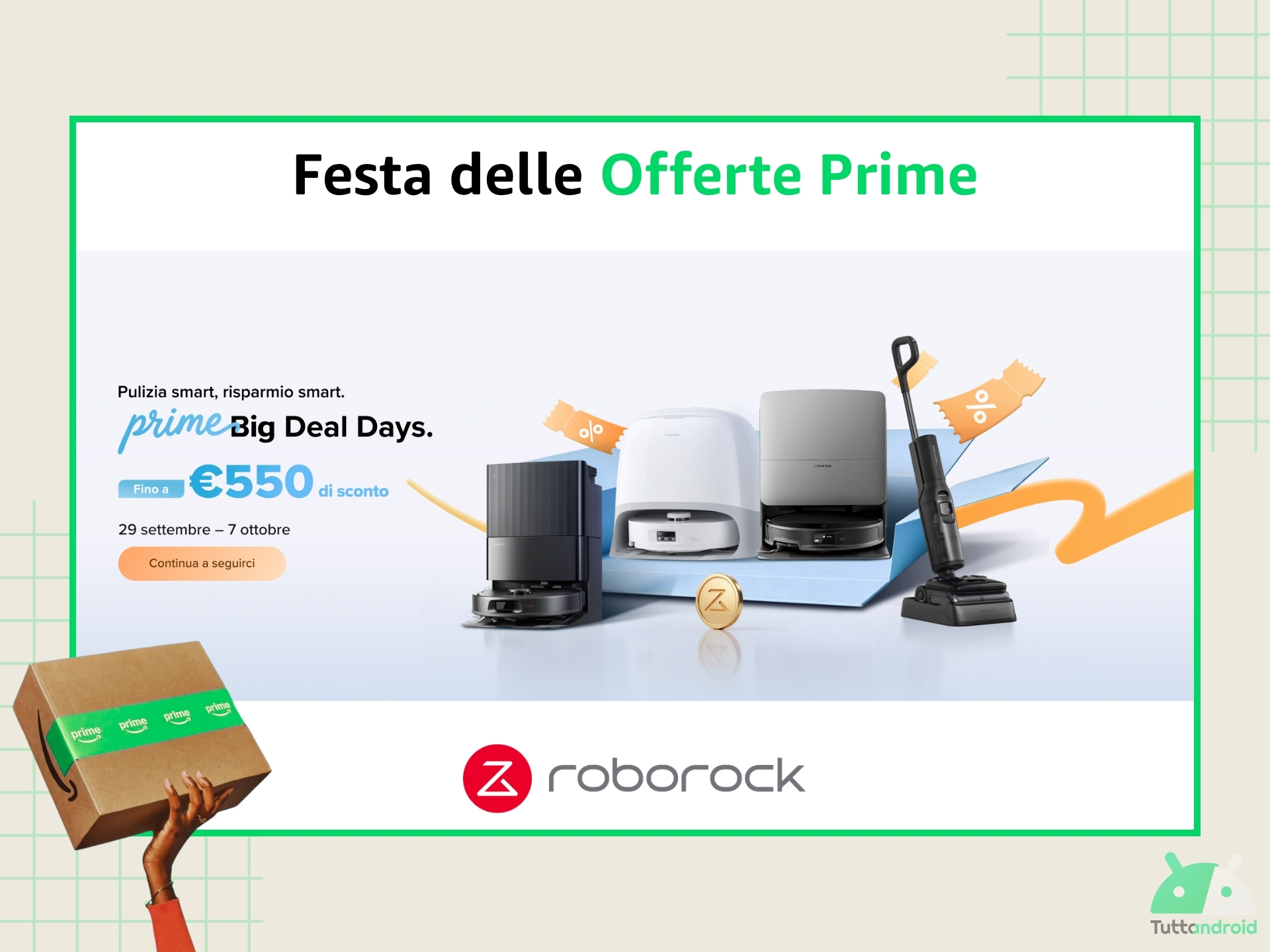 La Festa delle Offerte Prime di Amazon è già partita per Roborock: ecco gli sconti migliori