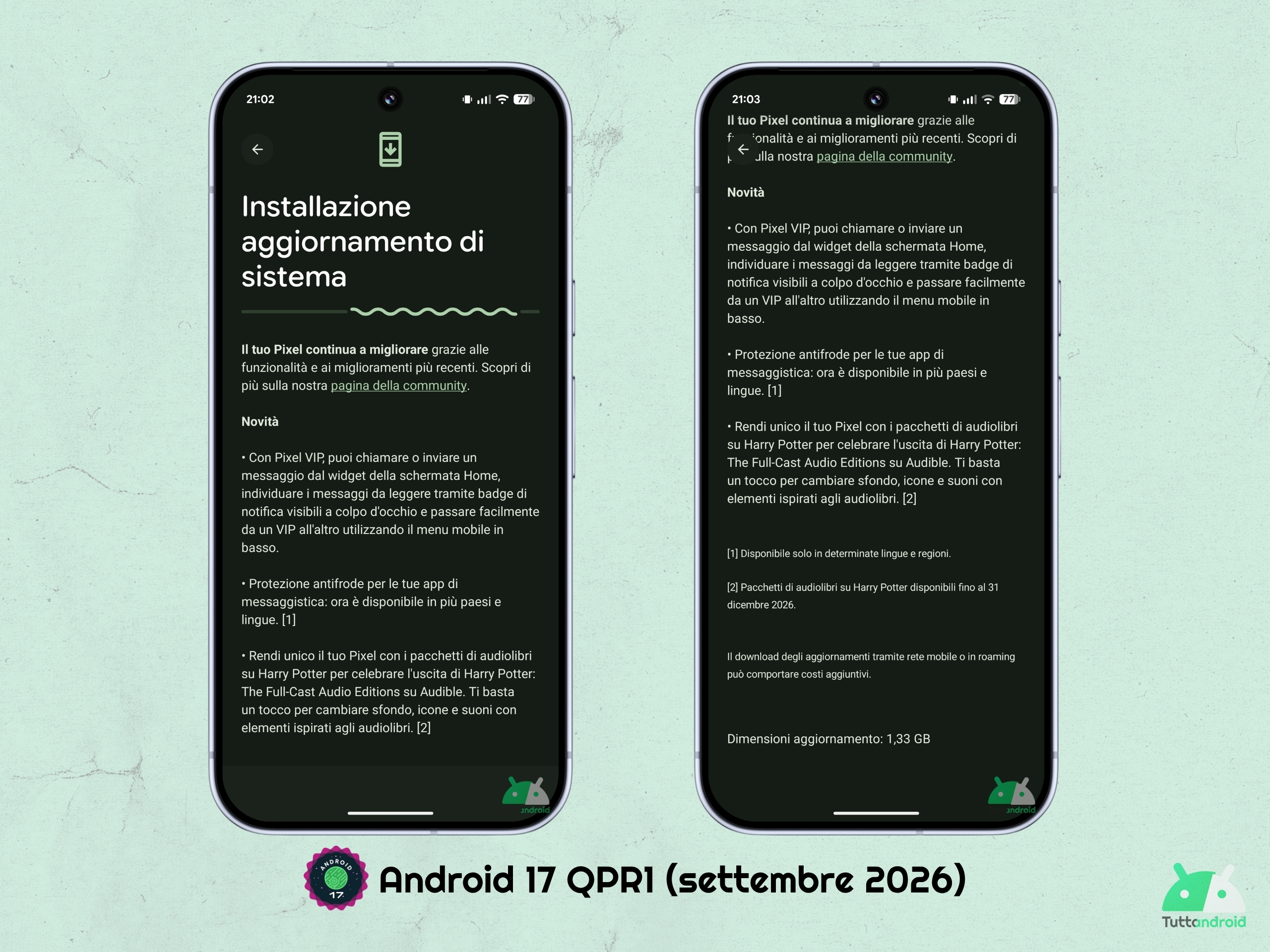 Android 17 QPR1 - Settembre 2026 - Google Pixel 10 Pro XL