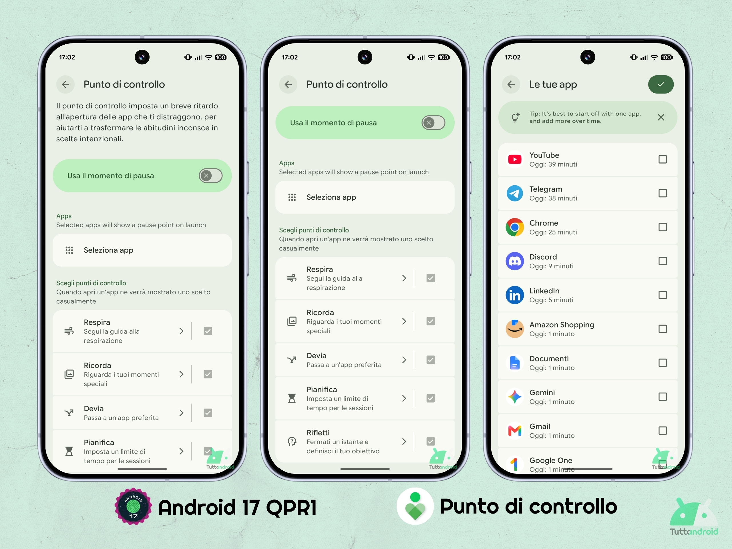 Android 17 QPR1 su Google Pixel 10 Pro XL - Benessere digitale - Punto di controllo