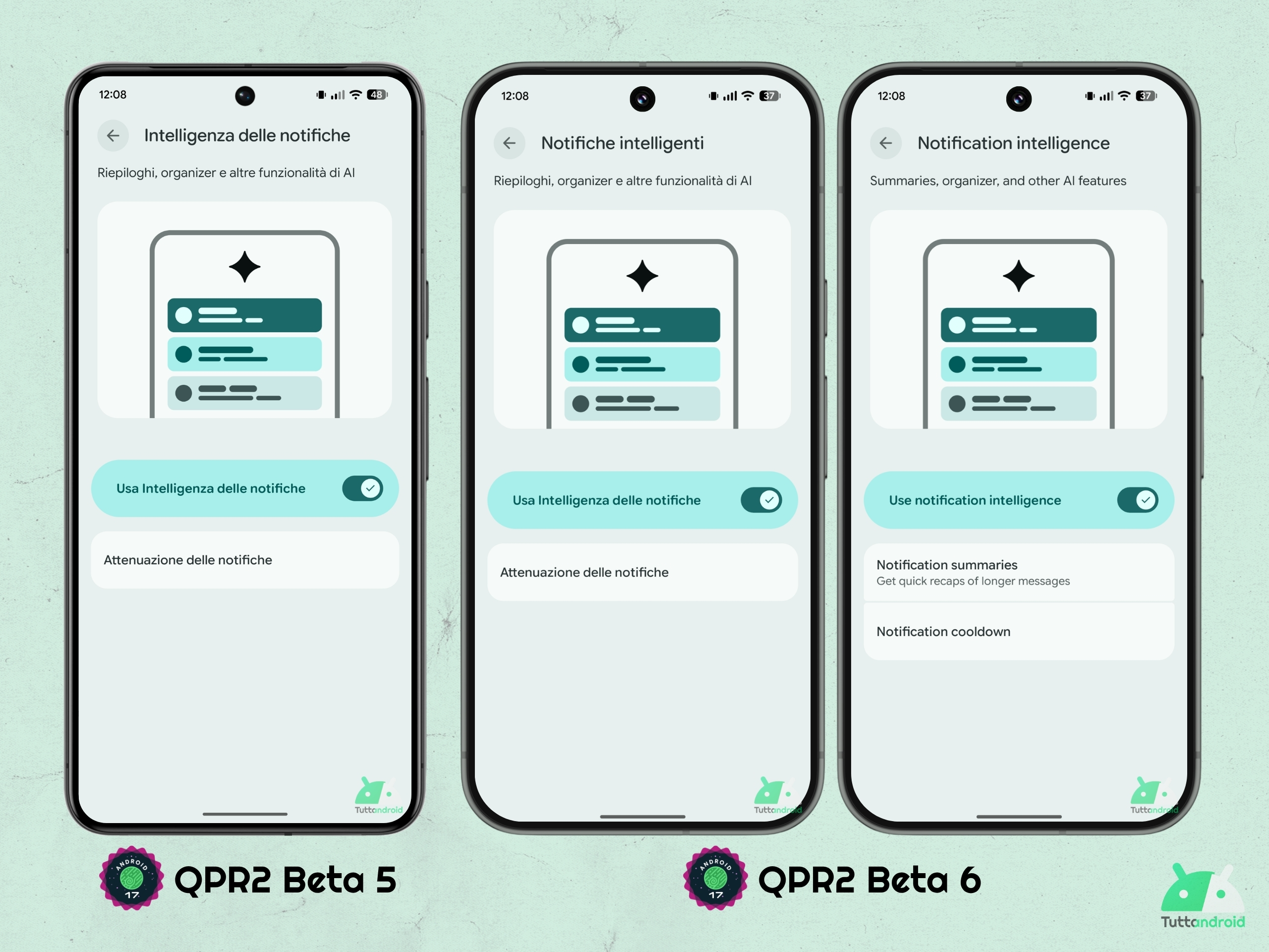 Android 17 QPR2 - Beta 6 - Impostazioni - Notifiche - Notifiche intelligenti