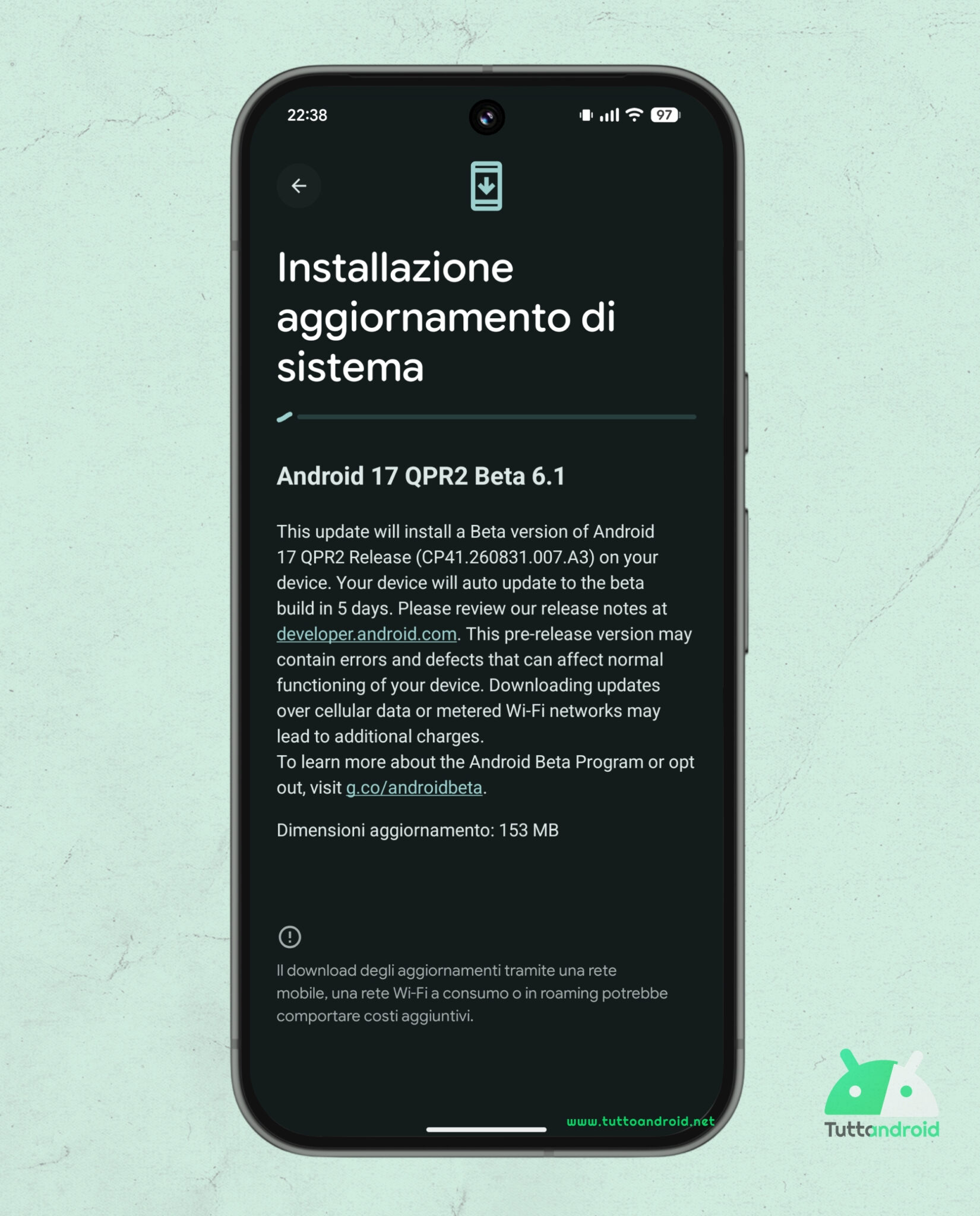 Android 17 QPR2: sui Pixel arriva la Beta 6.1; scopriamo le novità
