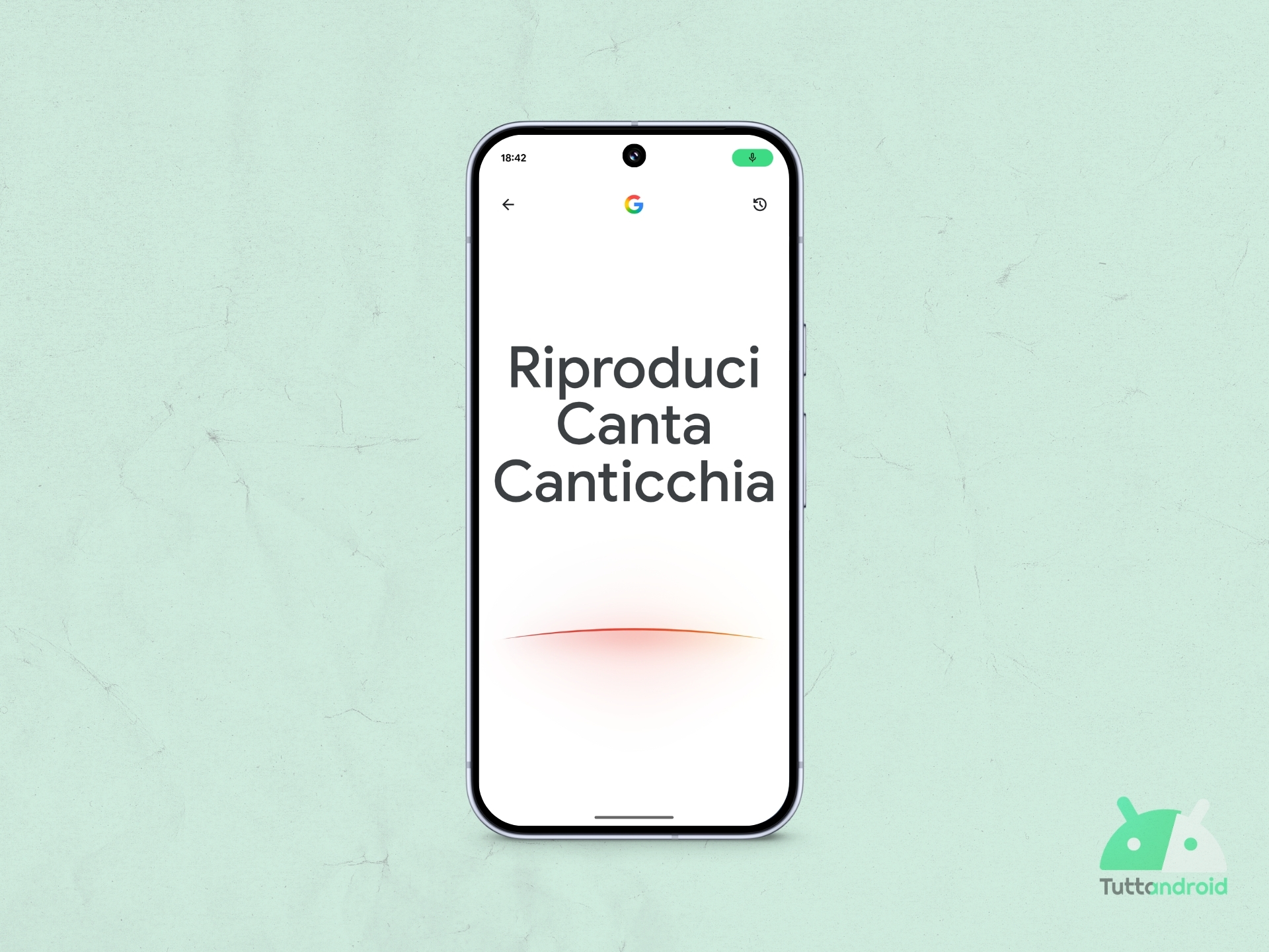 App Google - Ricerca Google - Ricerca canzoni visual hero