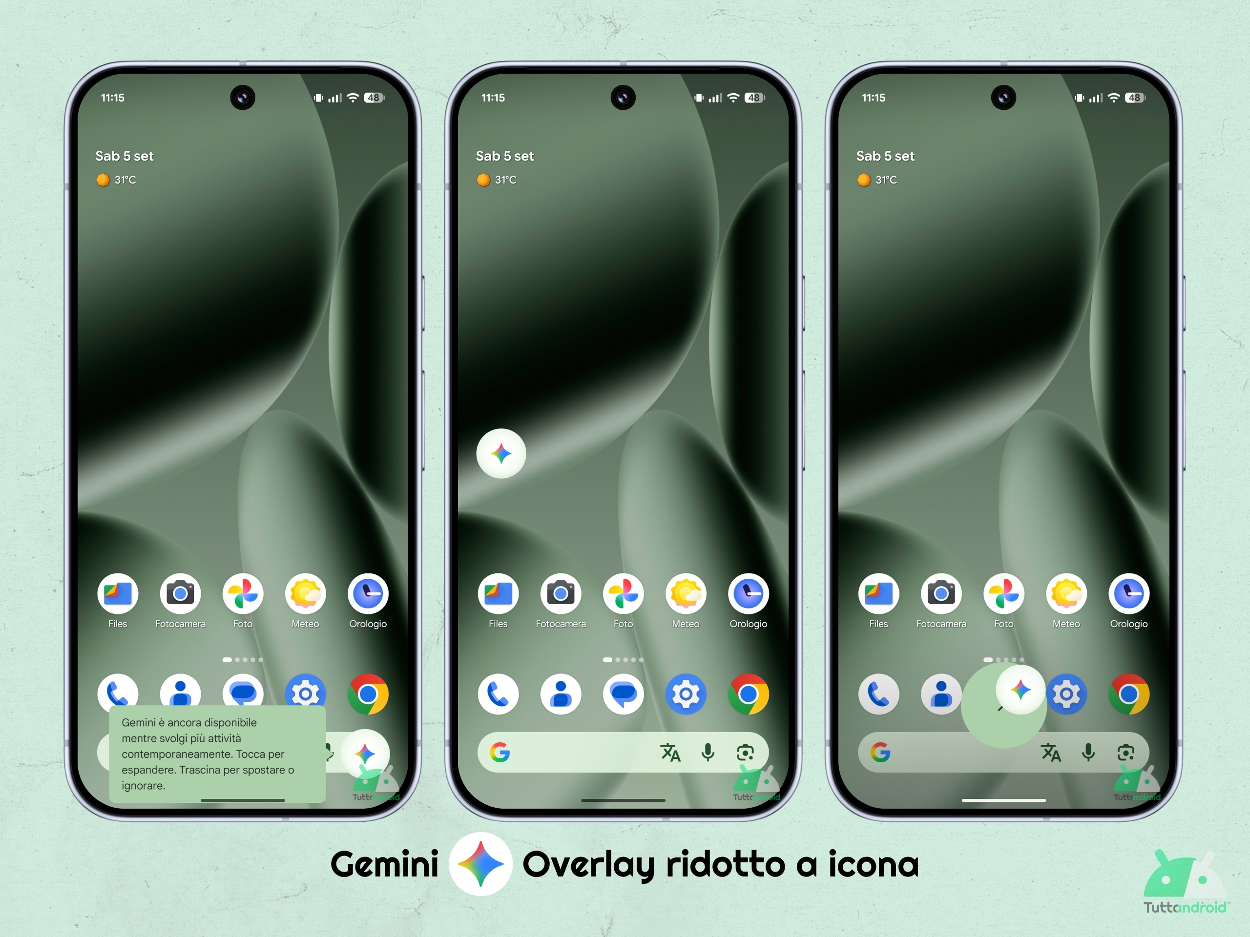 Gemini - Overlay - Ridotto a icona