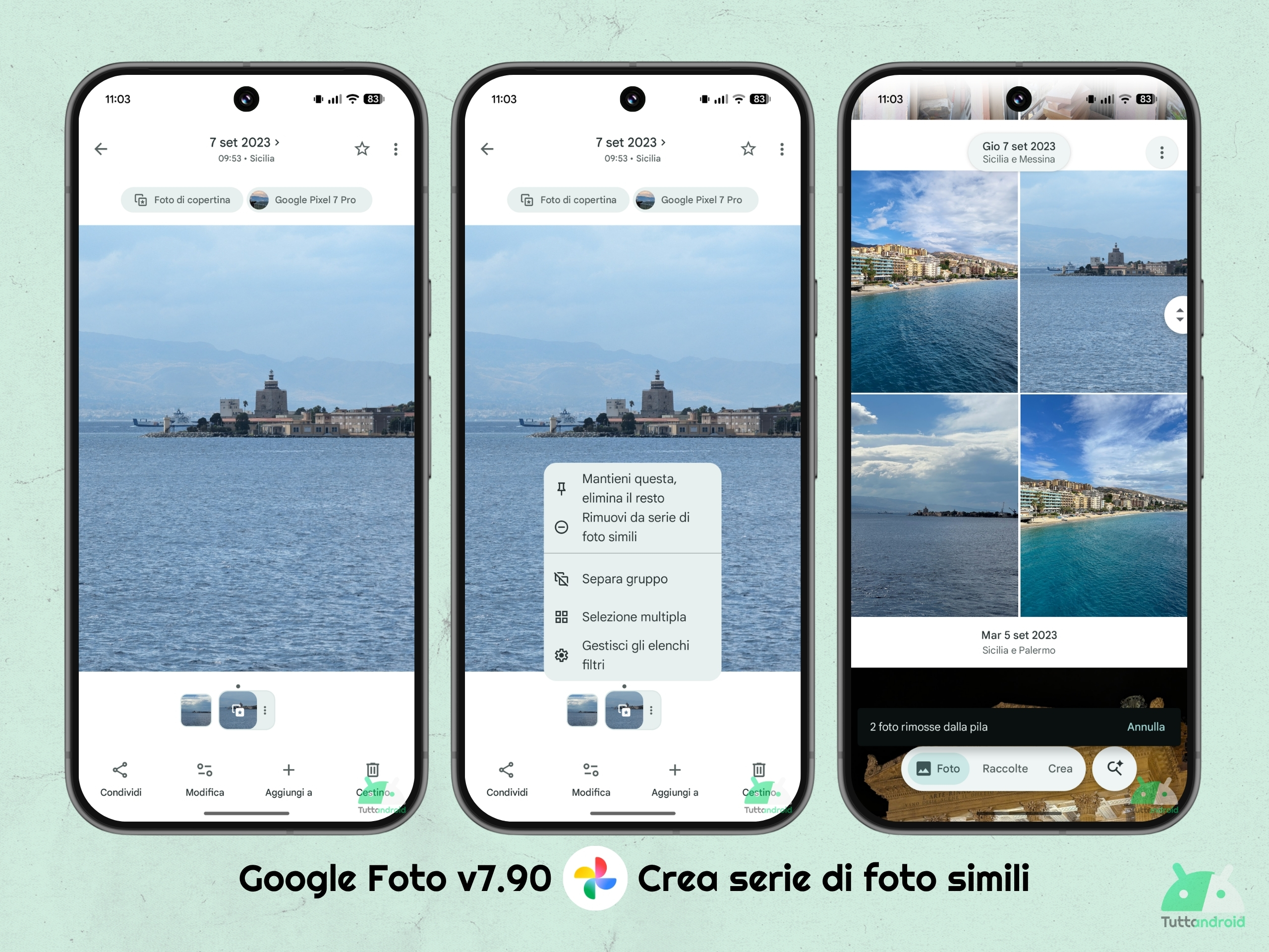 Google Foto v7.90 - Crea serie di foto simili