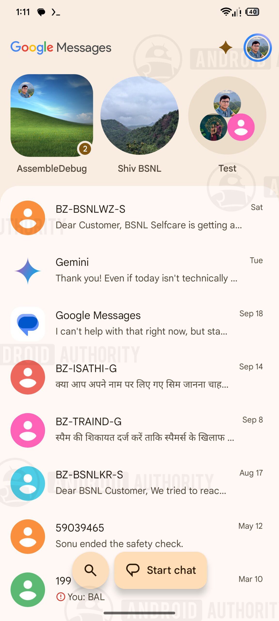 Google Messaggi: grandi novità per le chat fissate e la UI