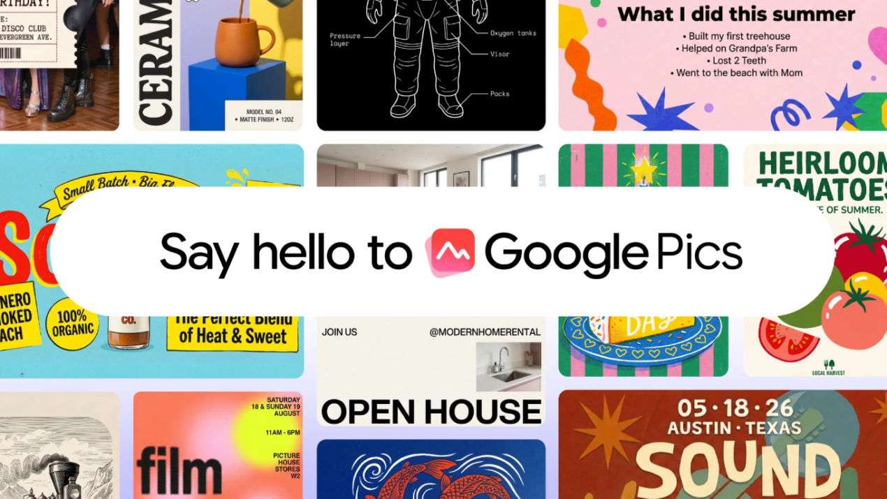 Google lancia Google Pics, uno strumento di editing IA avanzato